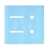 Placa p/ 2 Interruptores + 2 Furos 4x4 - Novara Celeste